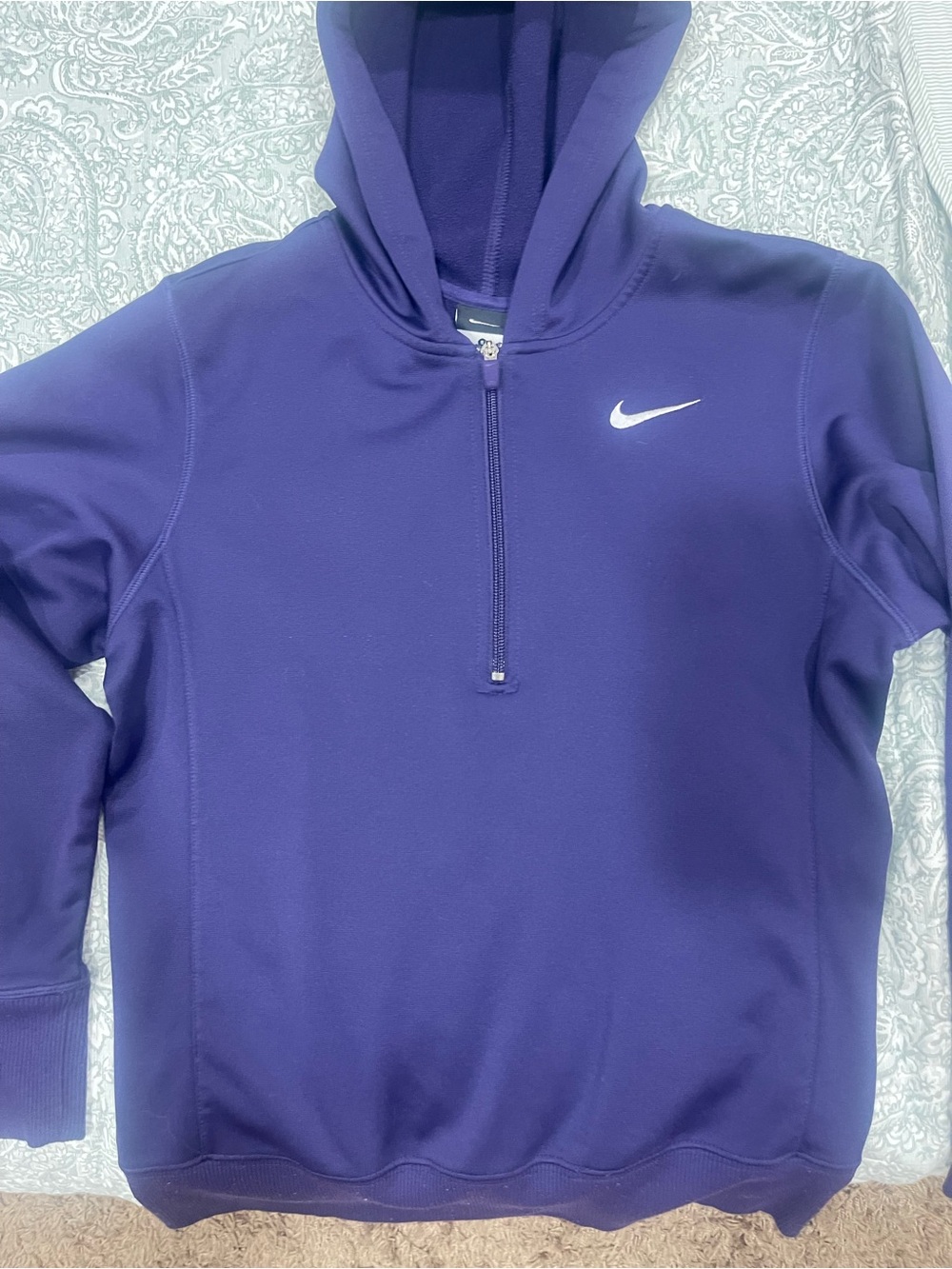 Nike Purple Half-Zip Hoodie